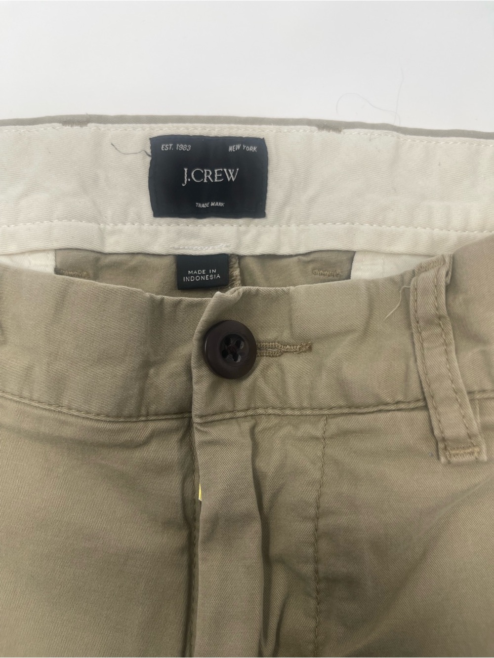 J.Crew Men's Tan and Blue Chino Pants